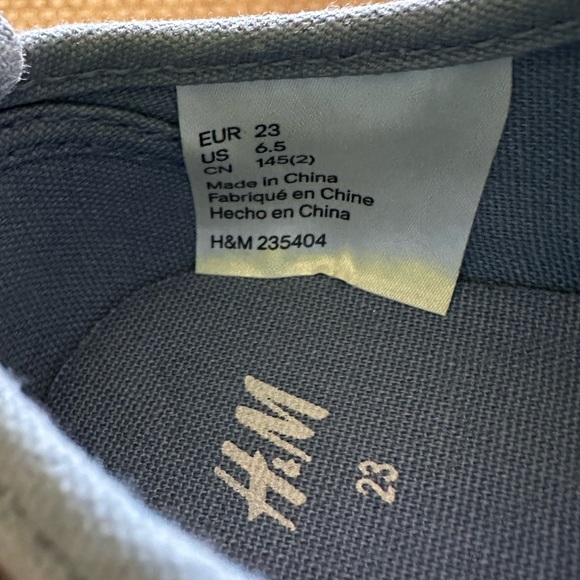 H&M Spring Blue Slip-on Toddler Sneakers - Picture 6 of 10